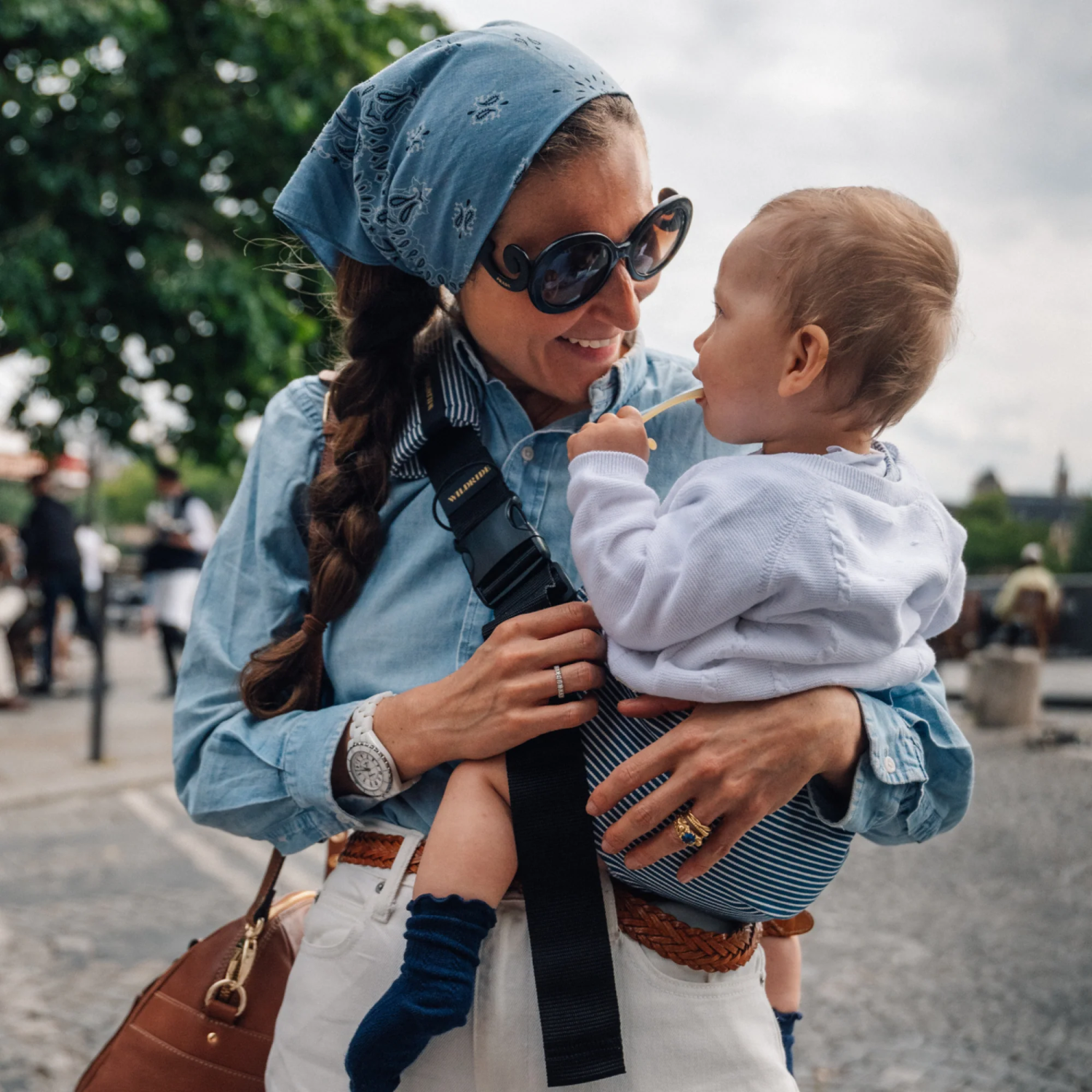 Toddler Carrier Indigo Stripes